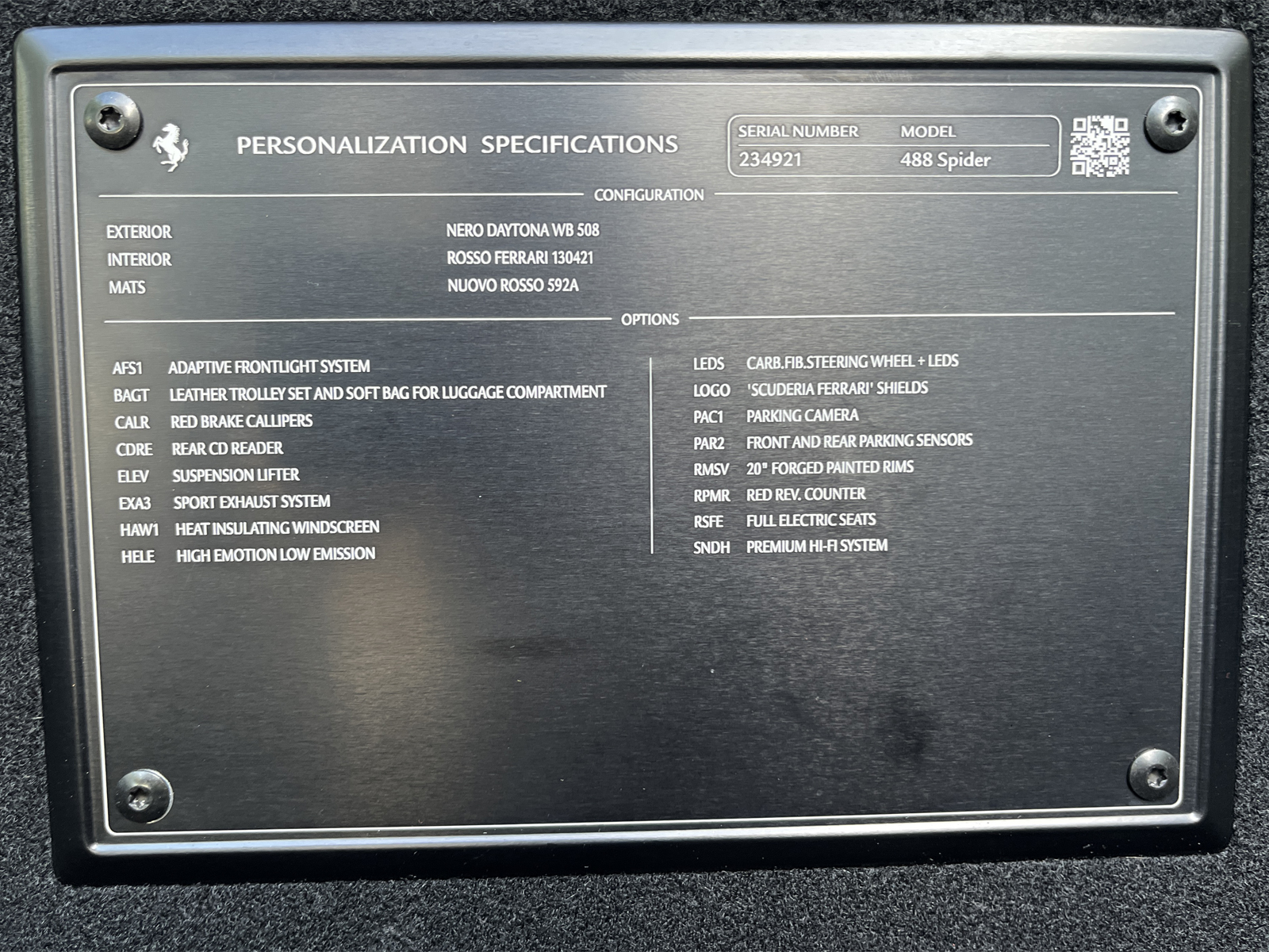 488 Spider F1 DCTリッチライン